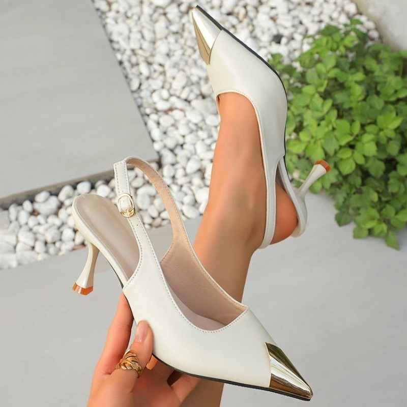 Slingback Heel Formal - Damskie czółenka z paskiem na pięcie,