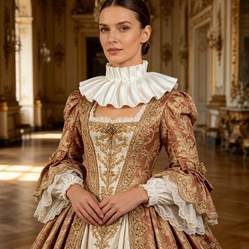 Victorian Women'S Formal Wear - 2025 Nowy ozdobny kołnierzyk Odpinany kołnierzyk