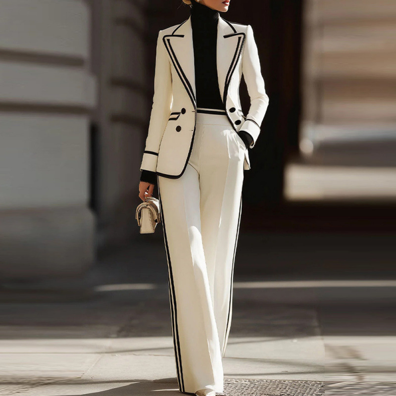 Female Formal Wear - Wyprzedaż A+ Damski Dwurzędowy Żakiet z