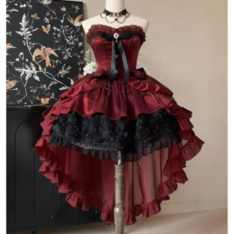 Victorian Women'S Formal Wear - Sukienka Lolita w stylu wiktoriańskim, elegancka,