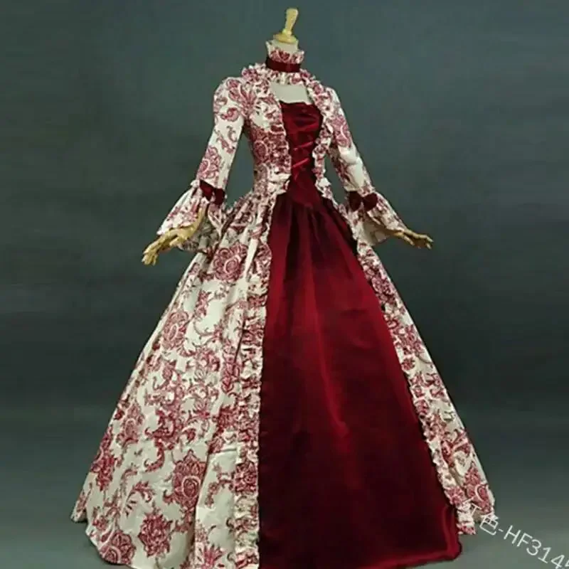 Victorian Women'S Formal Wear - Sukienka gotycka z kwiatową koronką dla