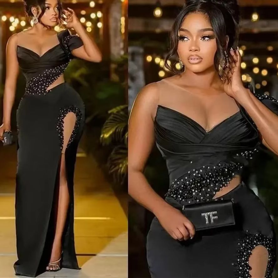 Women'S Formal Wear Plus Size - Satynowa sukienka wizytowa plus size Aso