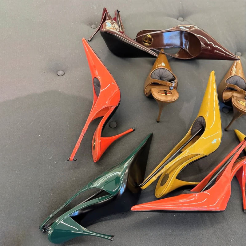 Eleganckie damskie czółenka z  – Slingback Heel Formal recenzja i cena