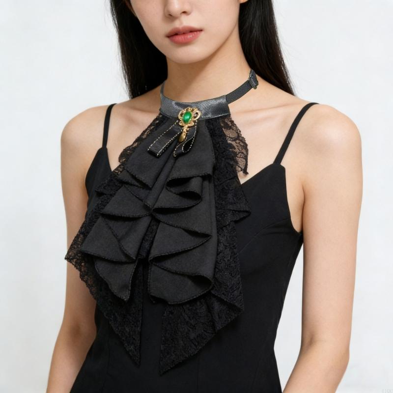 Koronkowy odpinany kołnierzyk  – Victorian Women'S Formal Wear recenzja i cena