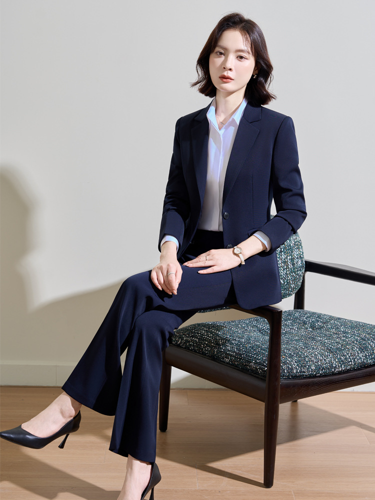 Granatowy profesjonalny garnit – Women Formal Wear Interview recenzja i cena