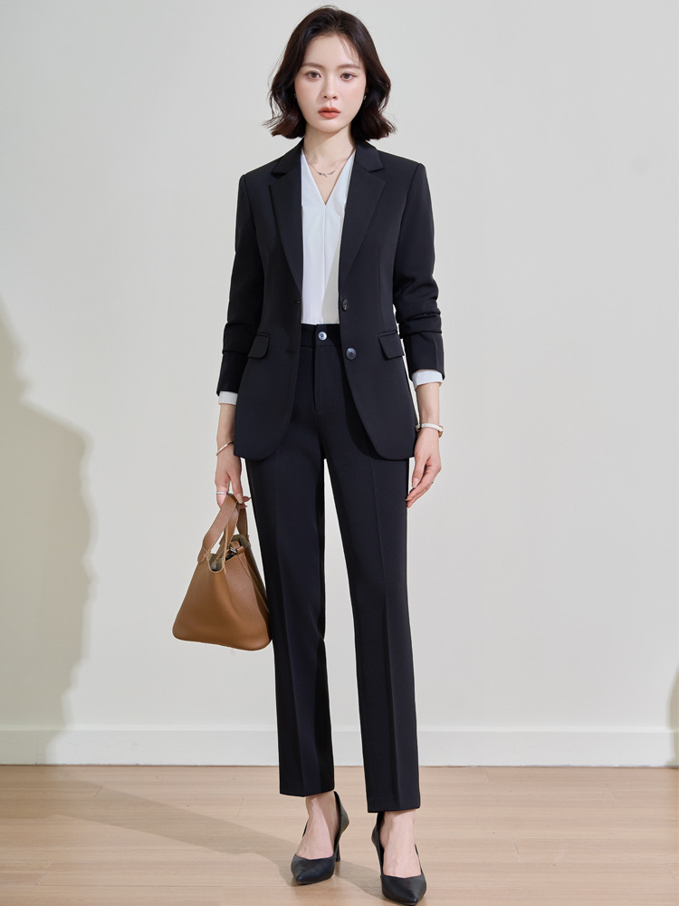 Granatowy profesjonalny garnit – Women Formal Wear Interview recenzja i cena