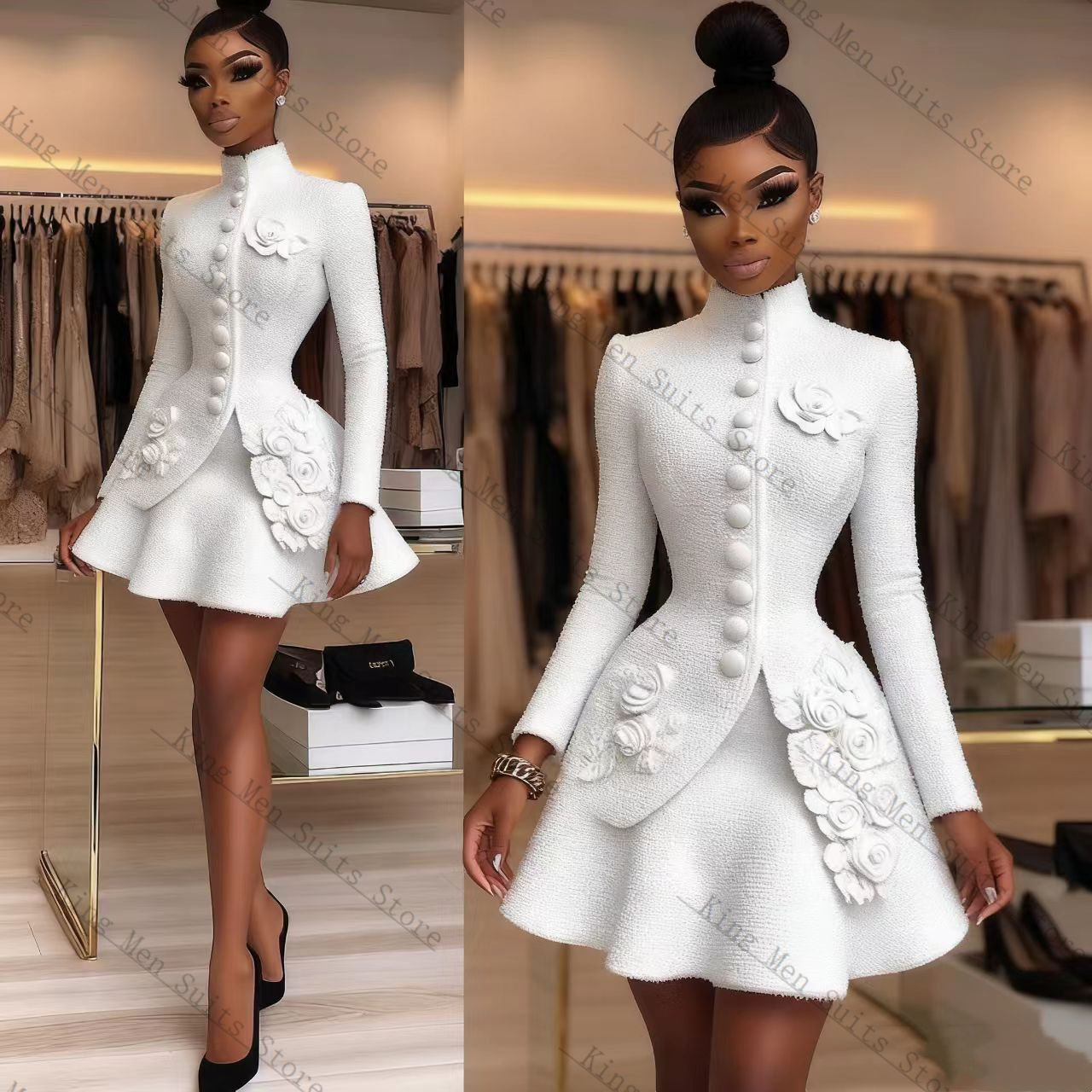 Luksusowy biały damski garnitu – Women Luxury Formal Wear recenzja i cena