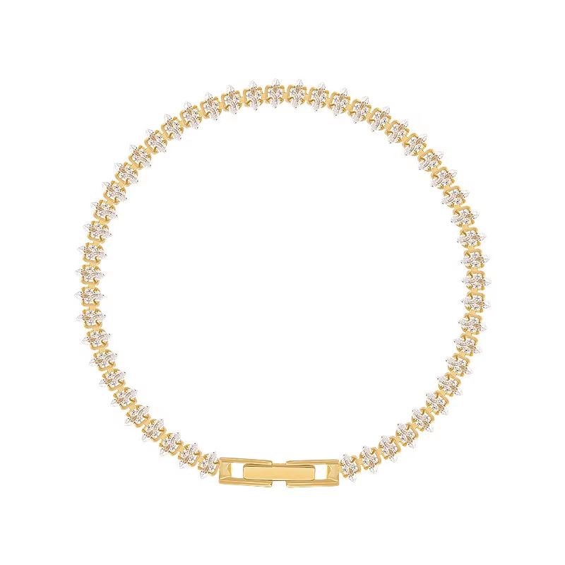 Delikatna złota bransoletka z  – Women Luxury Formal Wear recenzja i cena