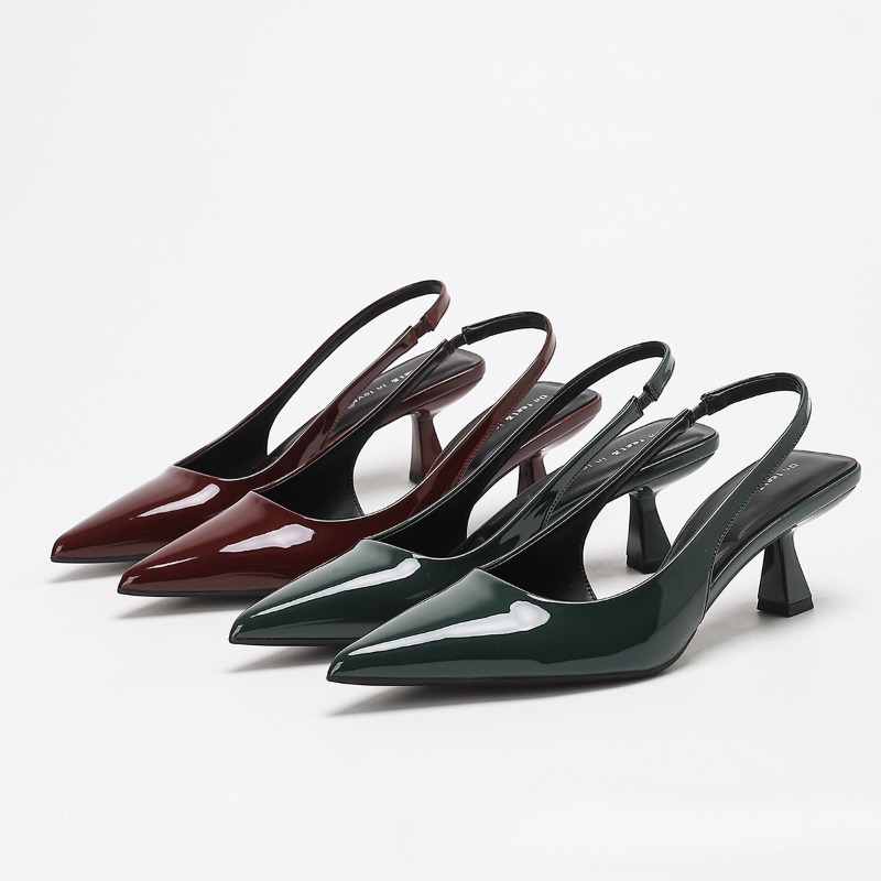 Eleganckie sandały na niskim o – Slingback Heel Formal recenzja i cena