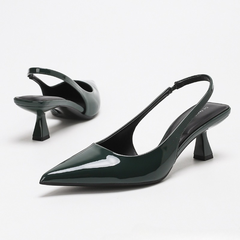 Eleganckie sandały na niskim o – Slingback Heel Formal recenzja i cena