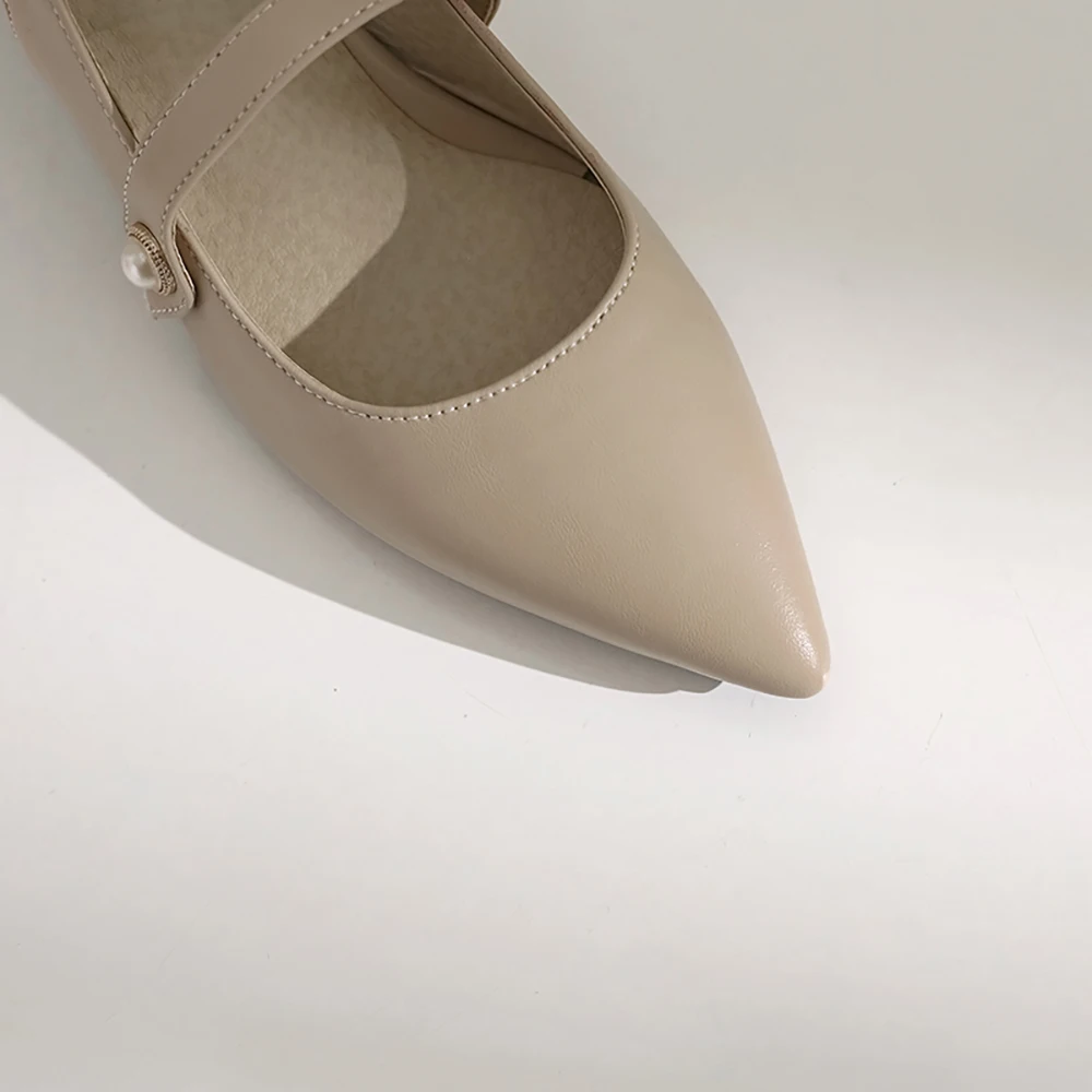 Letnie Eleganckie Beżowe Czarn – Slingback Heel Formal recenzja i cena