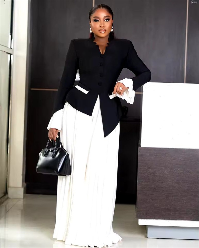 Biało-czarne damskie garnitury – Women Formal Wear Black And White recenzja i cena