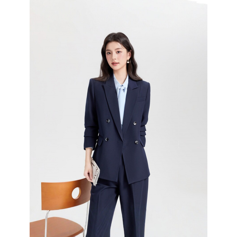 Granatowy dwurzędowy damski ga – Women Formal Wear Interview recenzja i cena
