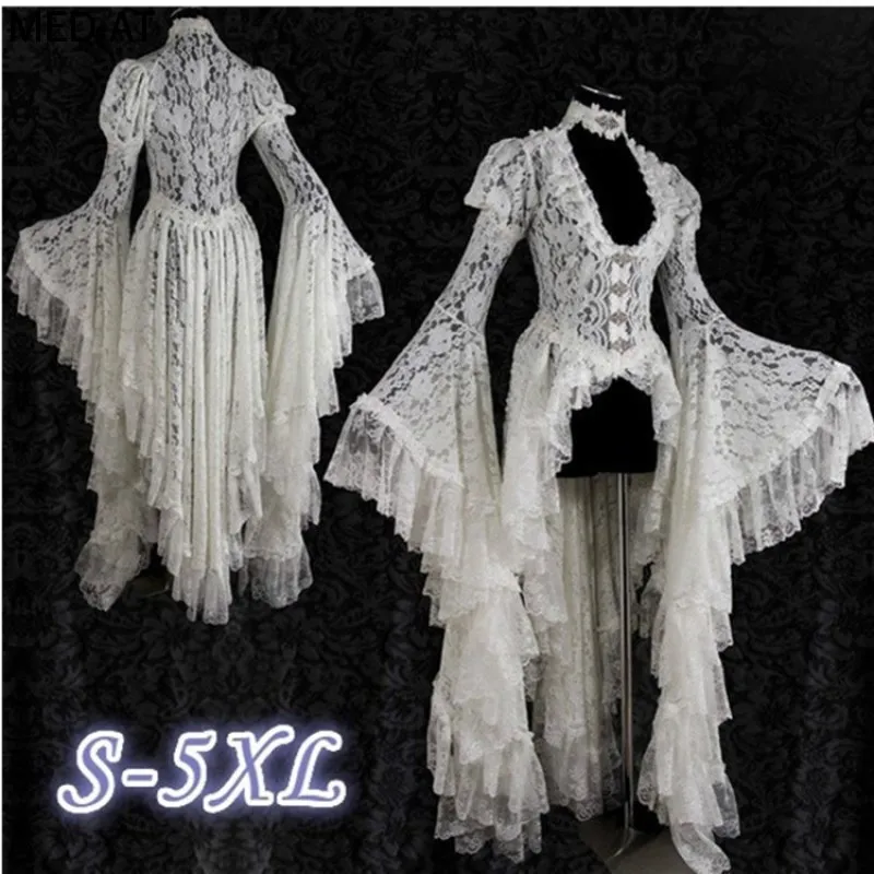 Gotyckie damskie białe Vintage – Victorian Women'S Formal Wear recenzja i cena