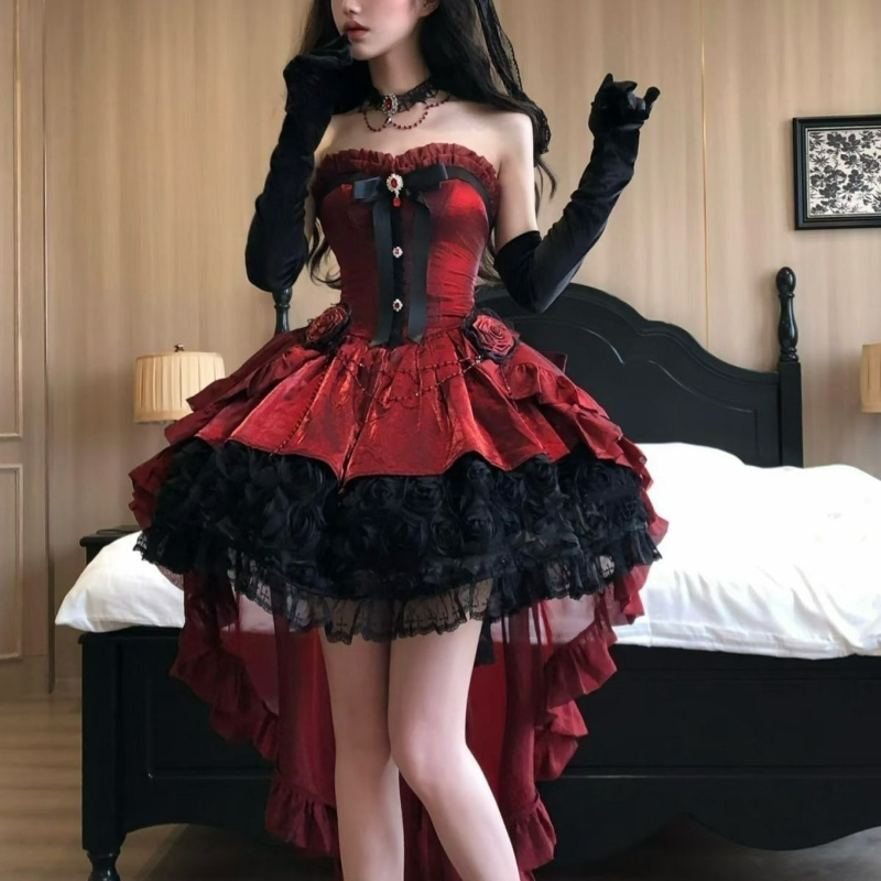 Sukienka Lolita w stylu wiktor – Victorian Women'S Formal Wear recenzja i cena