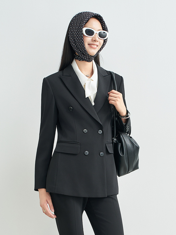 Granatowy profesjonalny garnit – Women Formal Wear Interview recenzja i cena