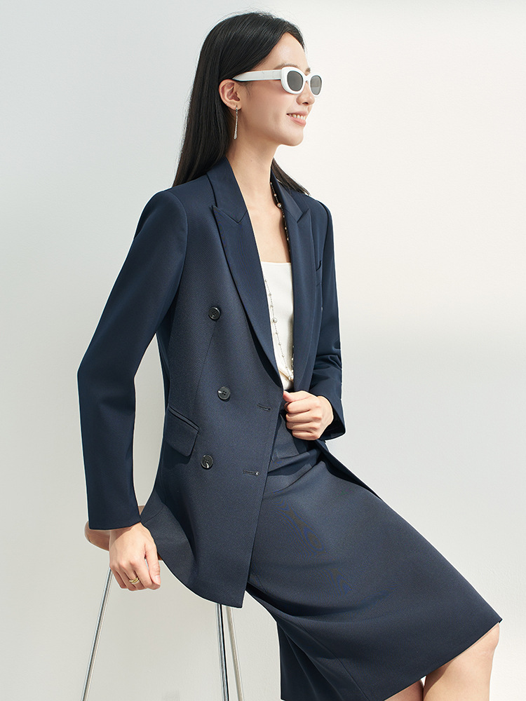Granatowy profesjonalny garnit – Women Formal Wear Interview recenzja i cena