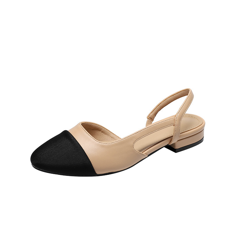 Patchworkowe skórzane pantofle – Slingback Heel Formal recenzja i cena